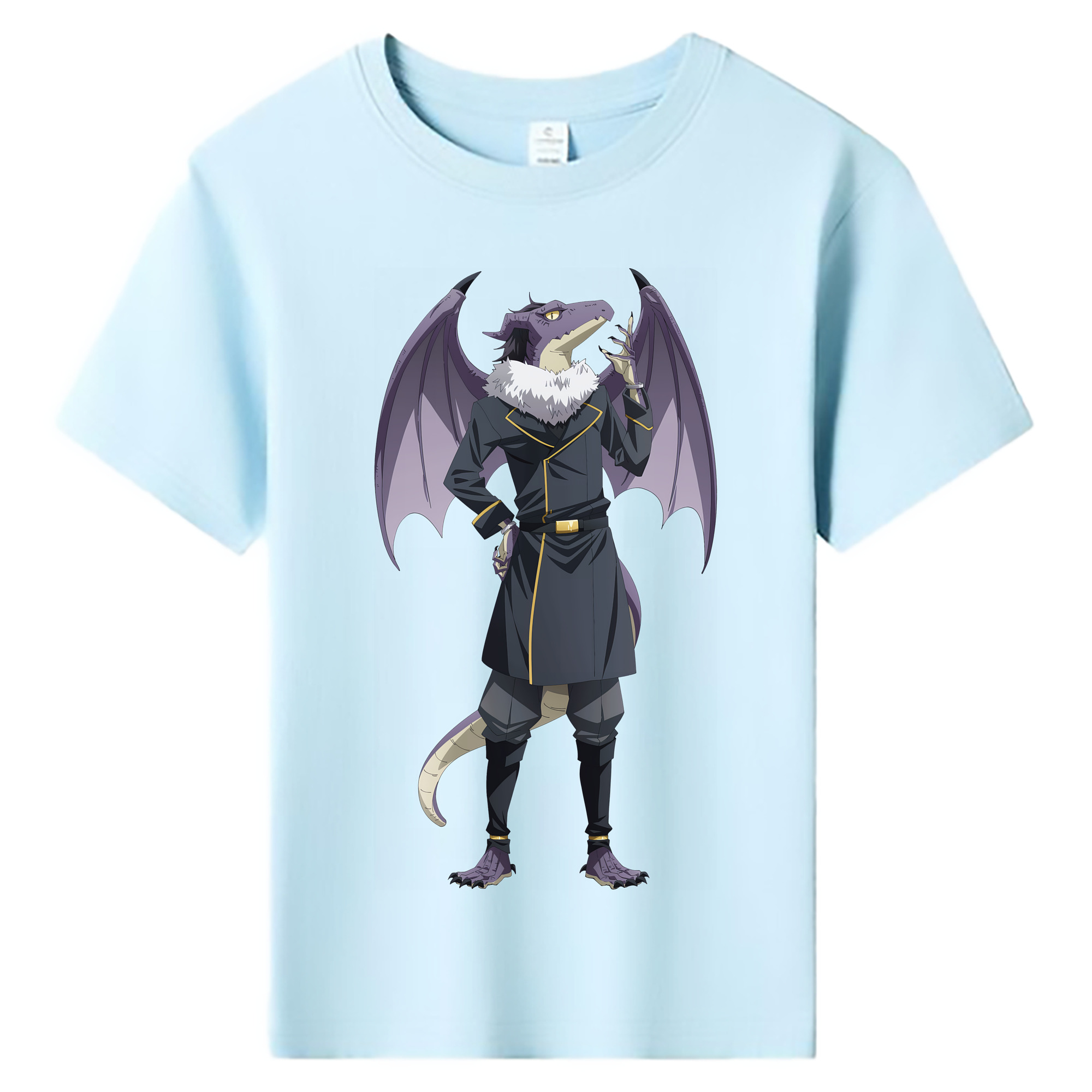 （画像用） 転スラ Regarding Reincarnated to Slime 綿100％キッズTシャツ（フロントプリント）